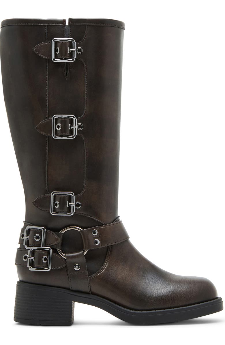 Madden Girl Clara Boot, Alternate, color, Dark Brown Distressed