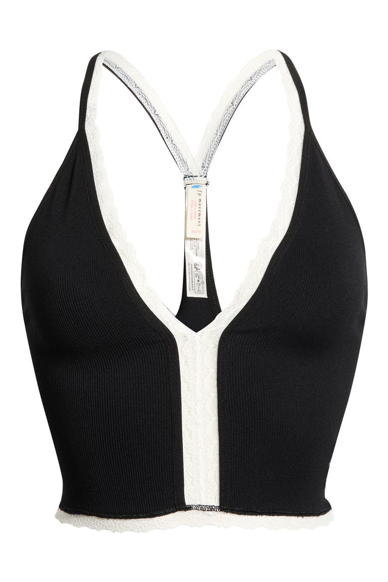 FP Movement Ace in Lace Trim Camisole, Main, color, BLACK