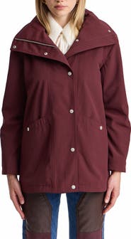 Avec Les Filles Funnel Neck Bonded Rain Jacket