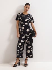 Phase Eight Petite Jolie Cropped Wide-Leg Jumpsuit