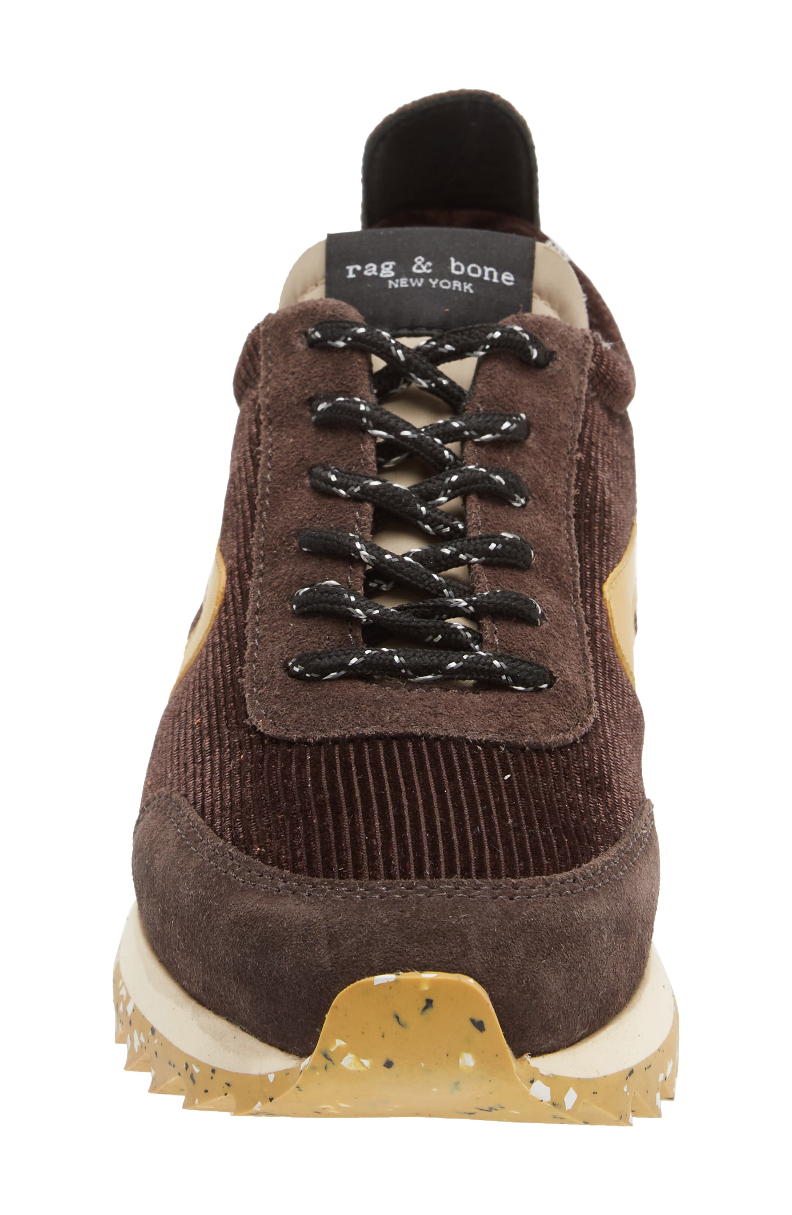 Retro Runner Sneaker, Alternate, color, DEEP BROWN