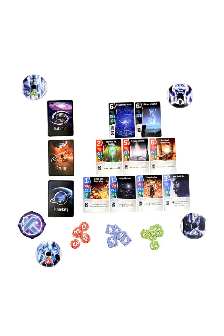 Kardashev Scale Civilization Advancement Game, Ages 12+, Alternate, color, Multicolored