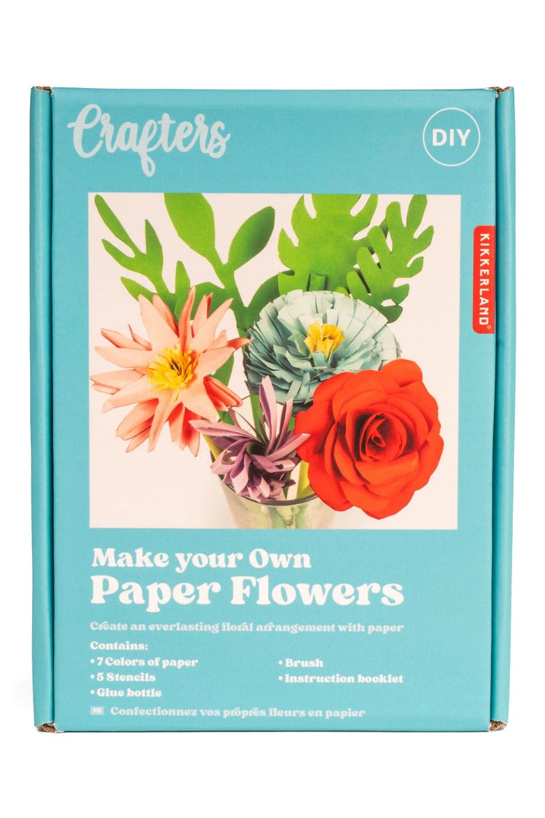 Crafters Paper Flowers Kit, Alternate, color, MULTI GREEN
