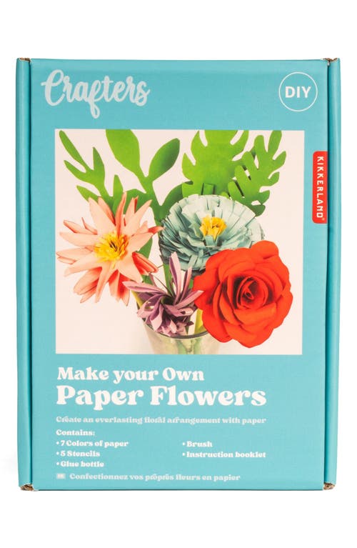 Kikkerland Design Crafters Paper Flowers Kit In Multi