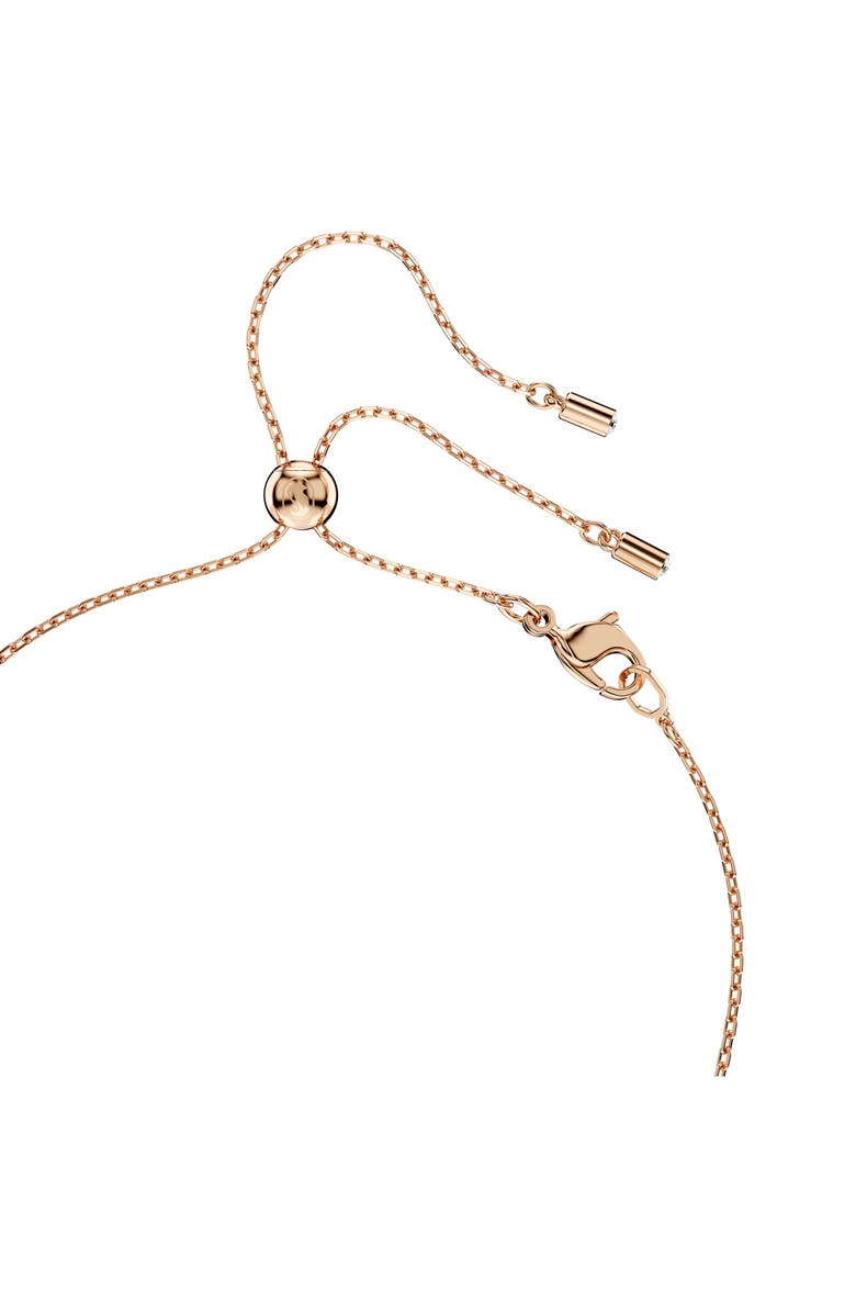 Swarovski Mesmera Drop Earrings & Pendant Necklace Set, Alternate, color, Rose Gold/ White