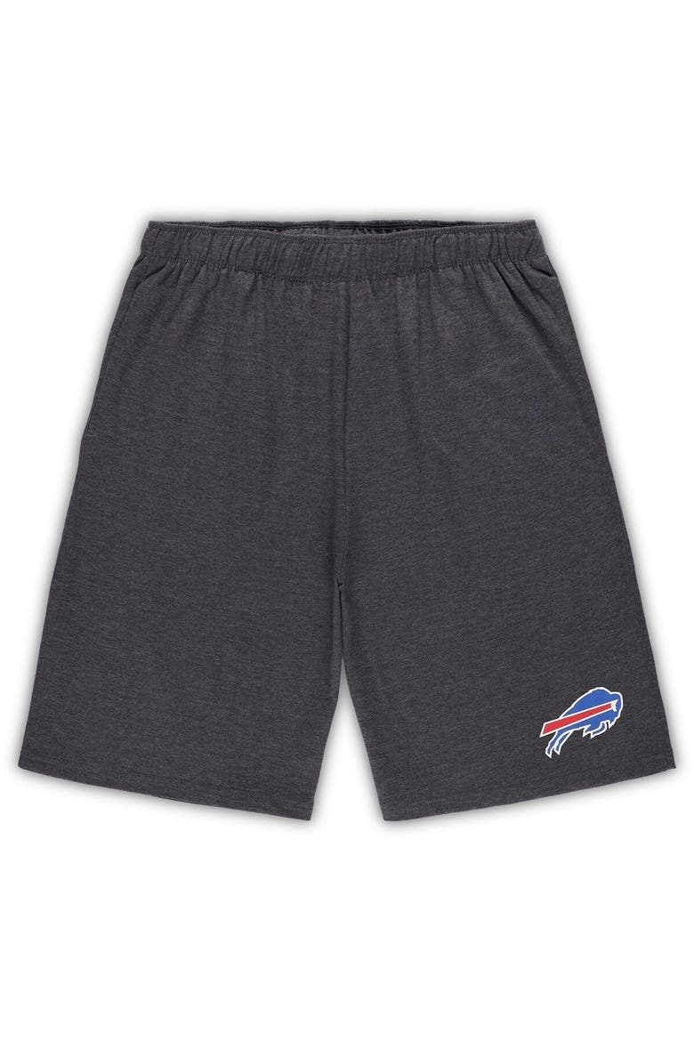 Men's Concepts Sport White/Charcoal Buffalo Bills Big & Tall T-Shirt and Shorts Set, Alternate, color, White