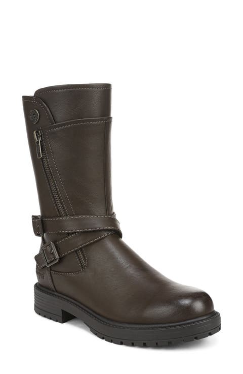 Alberta Faux Leather Moto Boot