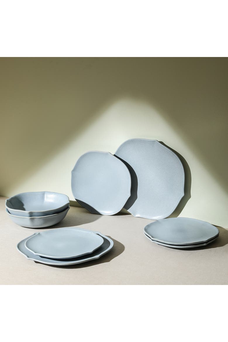 Baskerville Stoneware 24-Piece Dinnerware Set, Alternate, color, Light Blue