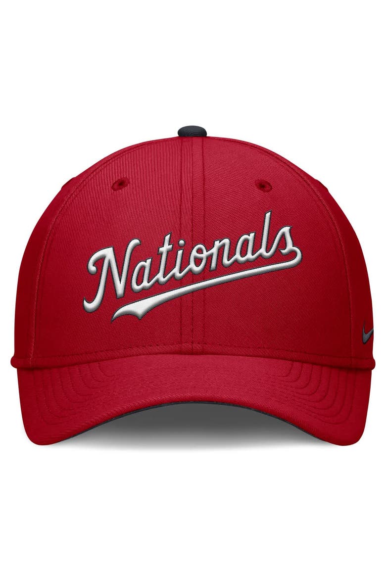 Men's Nike Red Washington Nationals Primetime Rise Dri-FIT Flex Hat, Alternate, color, Red