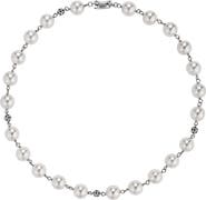 RETRO CHIC Leopard Pearl Collar Necklace