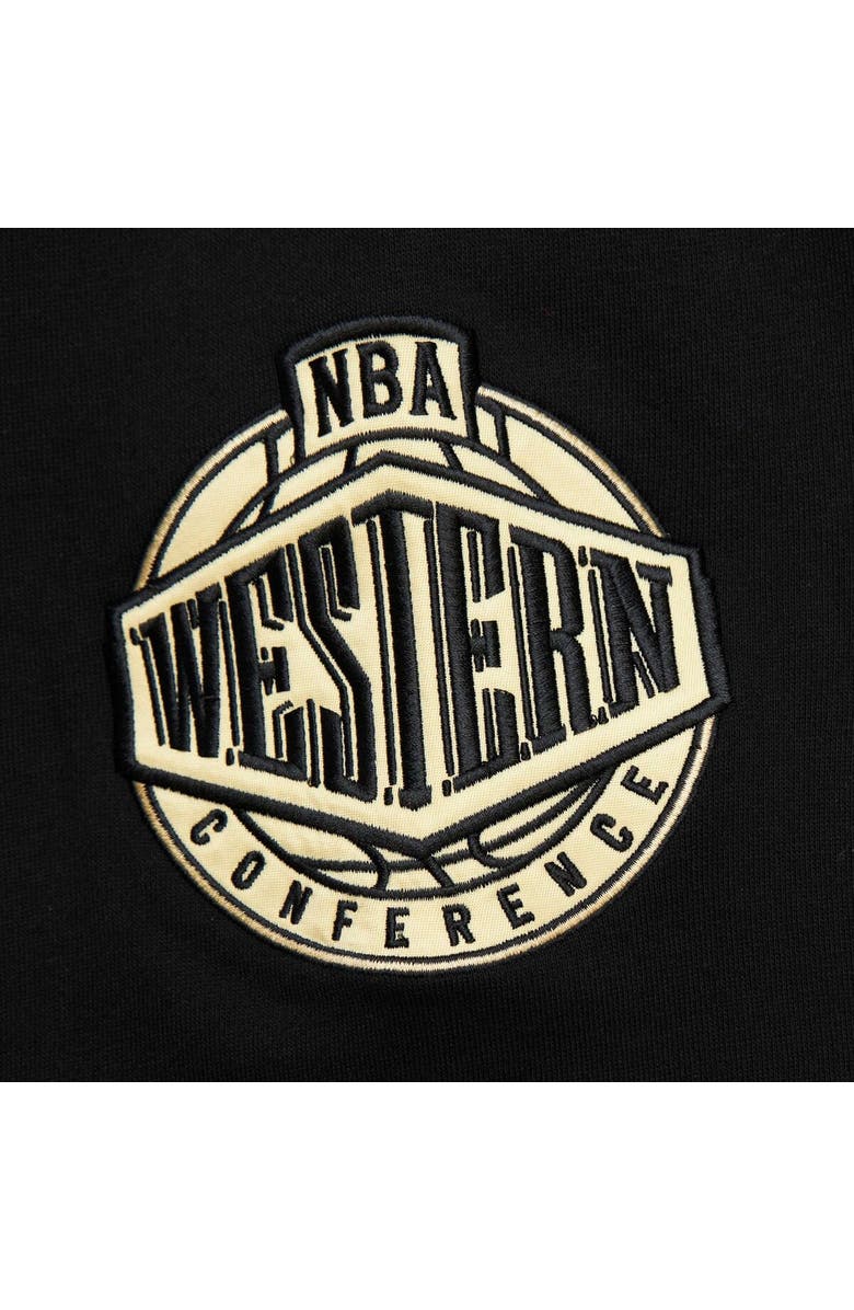 Mitchell & Ness Men's Mitchell & Ness Black Los Angeles Lakers Team OG 2.0 Vintage Logo Fleece Pullover Hoodie, Alternate, color,