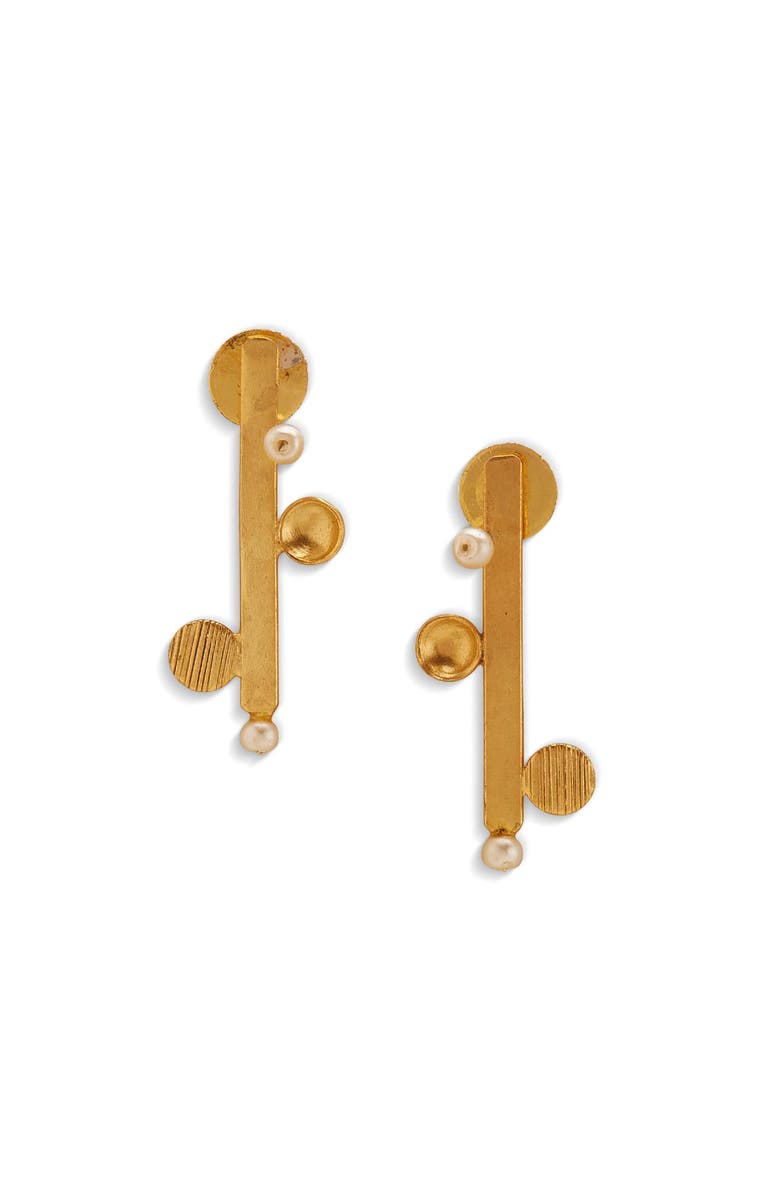Dhwani Bansal Vaara Mini Studs, Main, color, Gold Plated