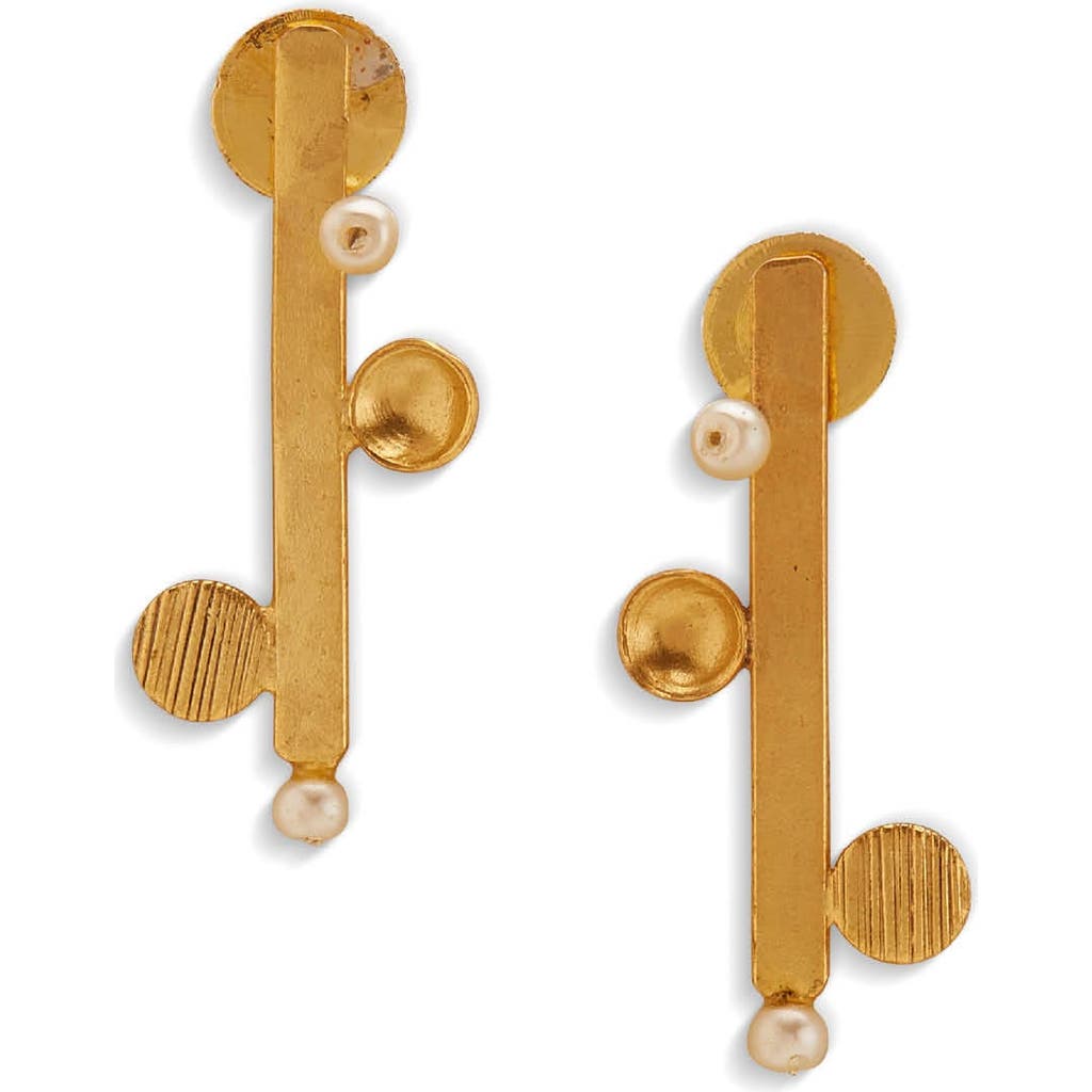 Dhwani Bansal Vaara Mini Studs In Gold Plated