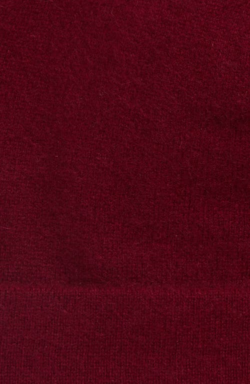 Frenckenberger Cropped Cashmere Beanie In Red