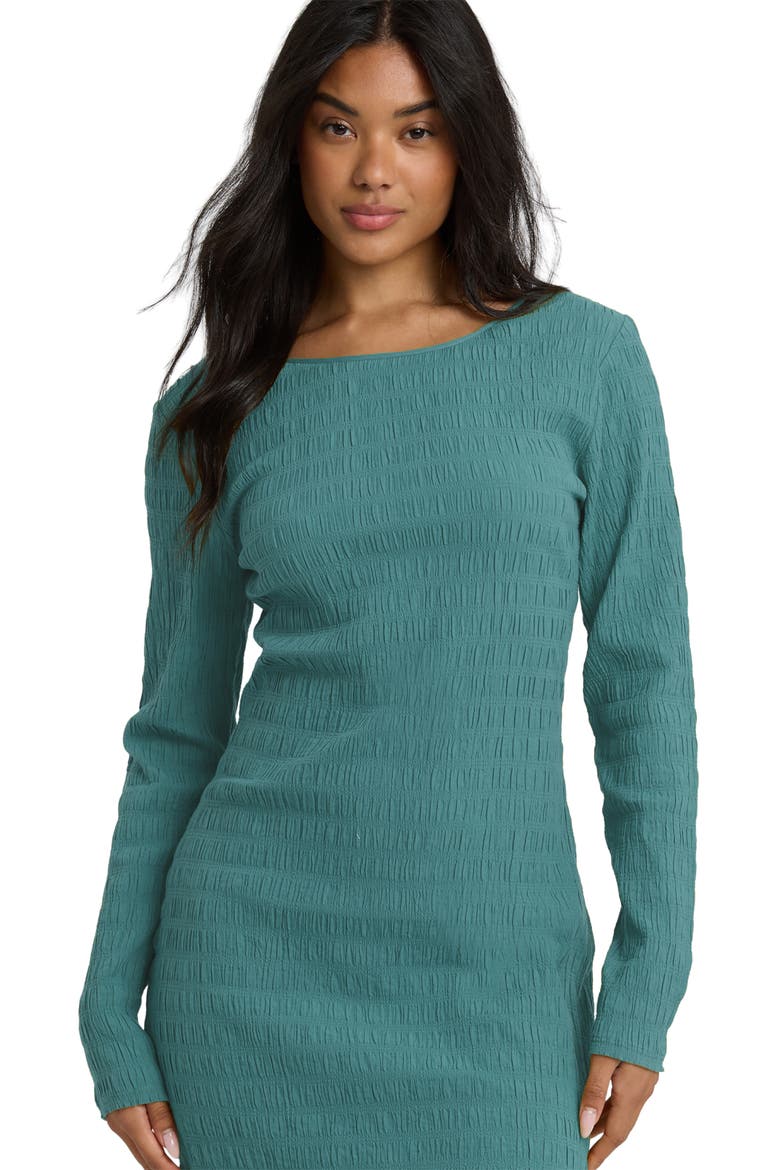 Dream Life Long Sleeve Minidress, Alternate, color, BAY BLUE