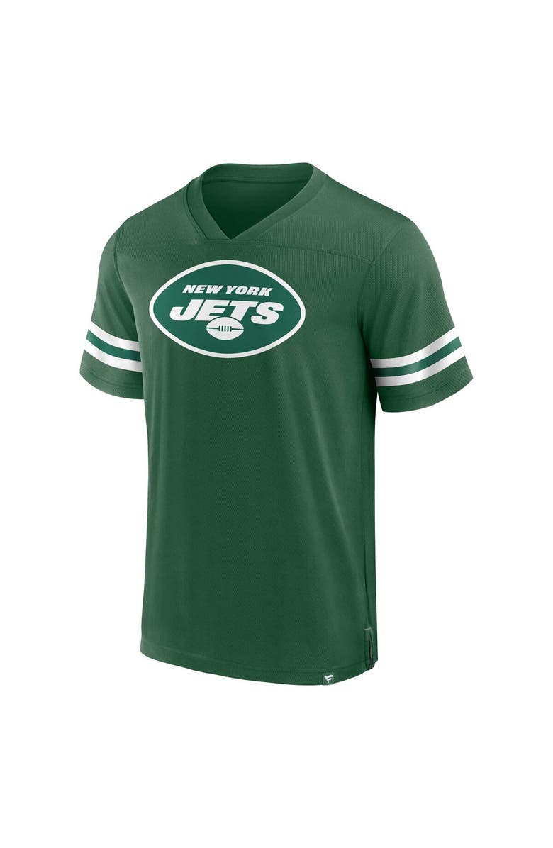 FANATICS Men's Fanatics Branded  Green New York Jets Jersey Tackle V-Neck T-Shirt, Alternate, color, 