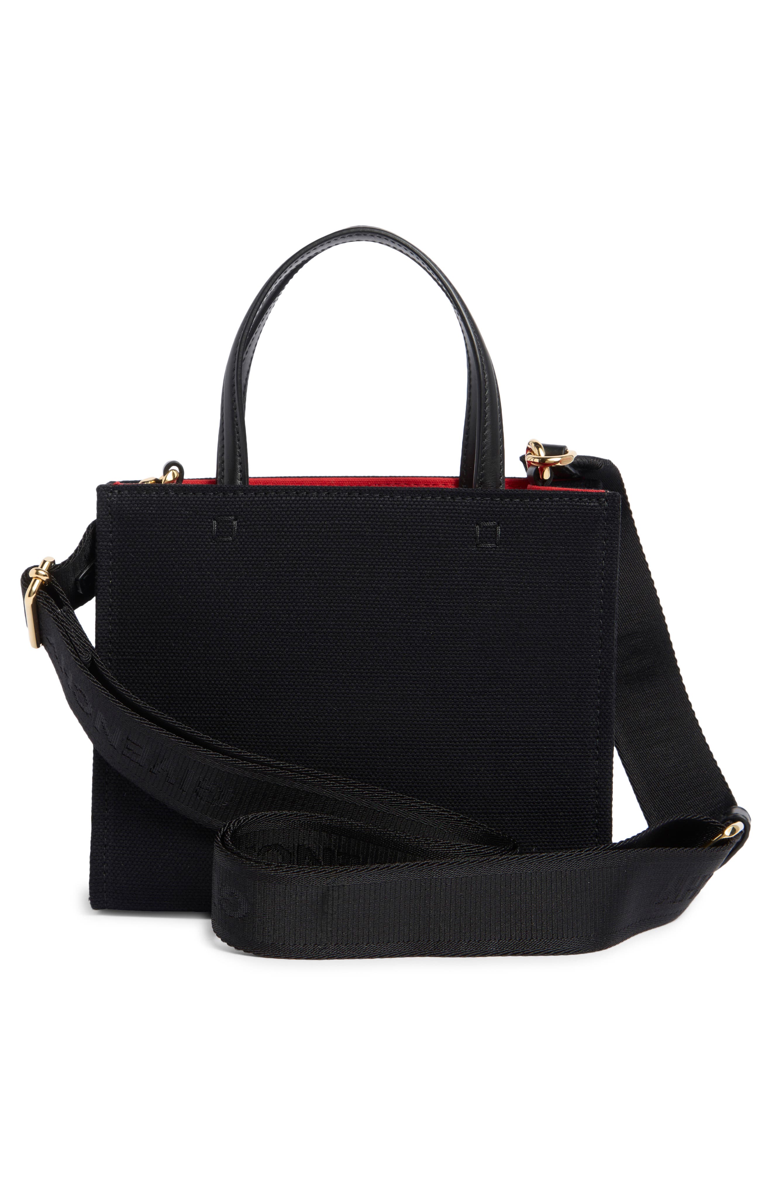 Givenchy Mini Canvas G-Tote, Alternate, color, Black