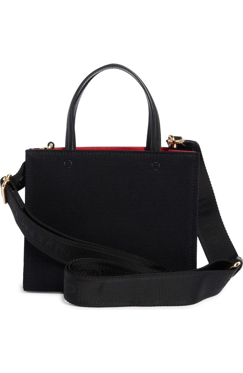 Givenchy Mini Canvas G-Tote, Alternate, color, Black