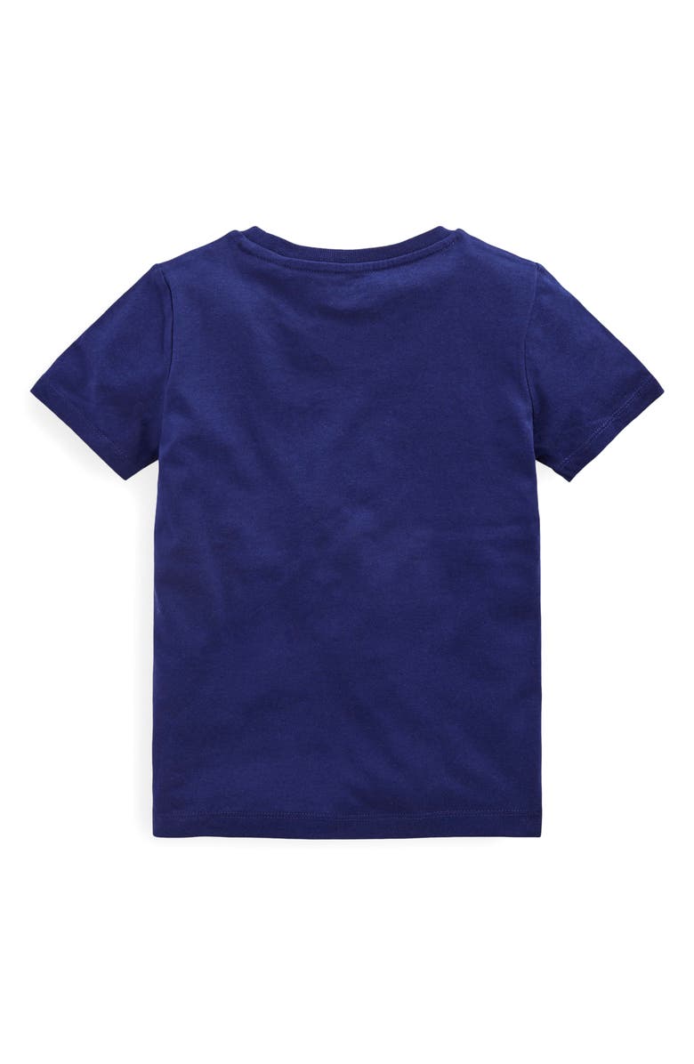 Mini Boden Kids' Shark Glow in the Dark Superstitch Cotton Graphic T-Shirt, Alternate, color, Medieval Blue Shark