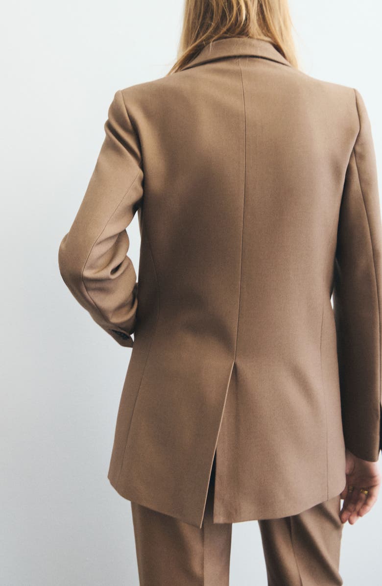 MANGO Natalie Blazer, Alternate, color, Medium Brown