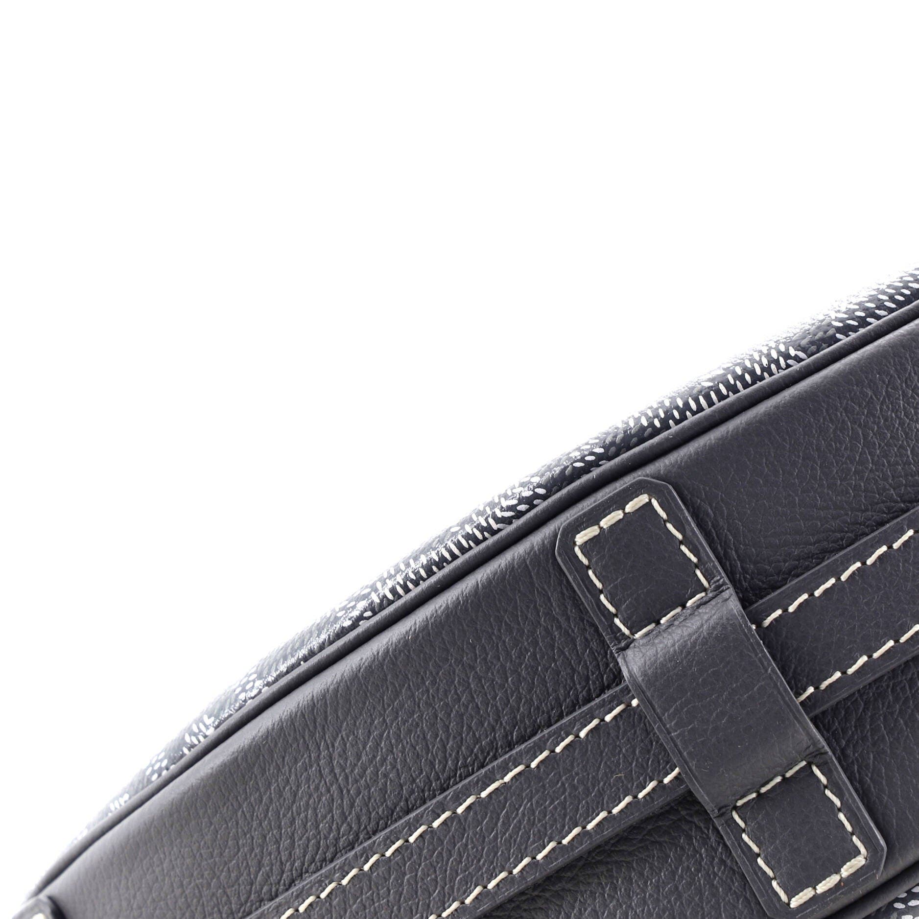 Pre-Owned Goyard Hirondelle Shoulder Bag Coated Canvas and Leather, Alternate, color, Gray