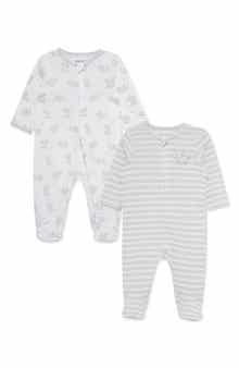 Kids' 2-Pack Organic Cotton Footie Pajamas