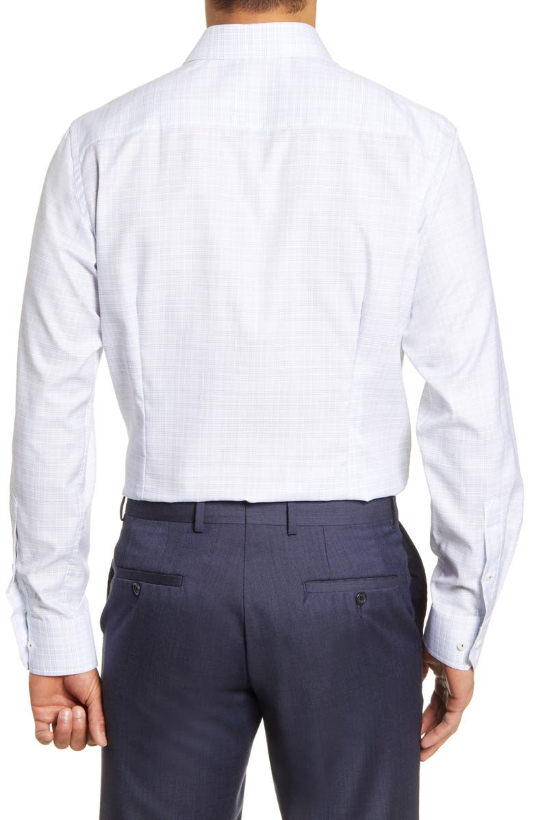 Eton Contemporary Fit Plaid Dress Shirt, Alternate, color, 