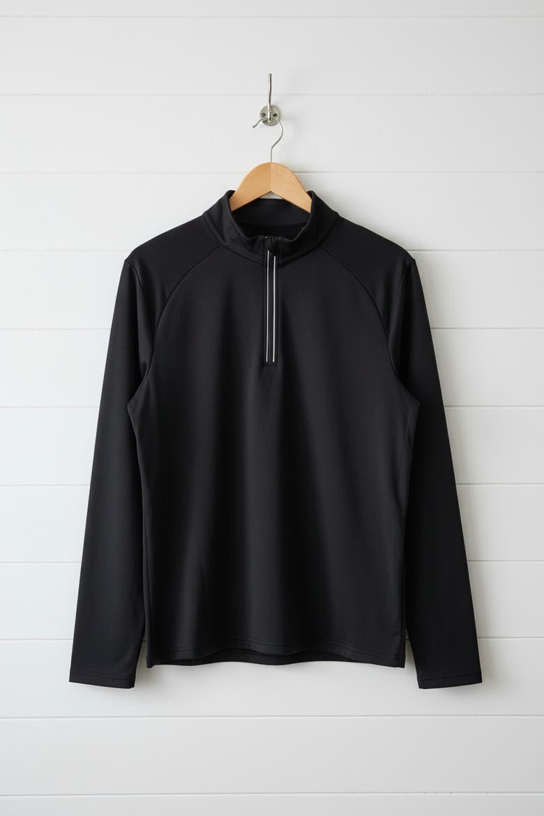 Men's Everyday 1/4 Zip Top, Alternate, color, Black