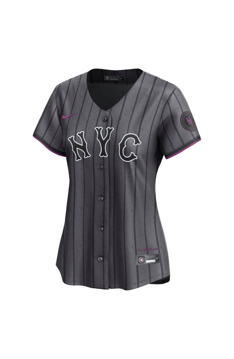 Nike Women's Nike Gray New York Mets City Connect Limited Jersey, Alternate, color, Gray