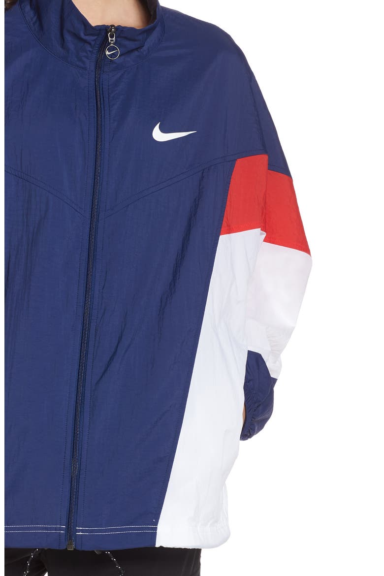 Sportswear Windrunner Women's Jacket, Alternate, color, BLUE VOID/ UNIVERSITY RED