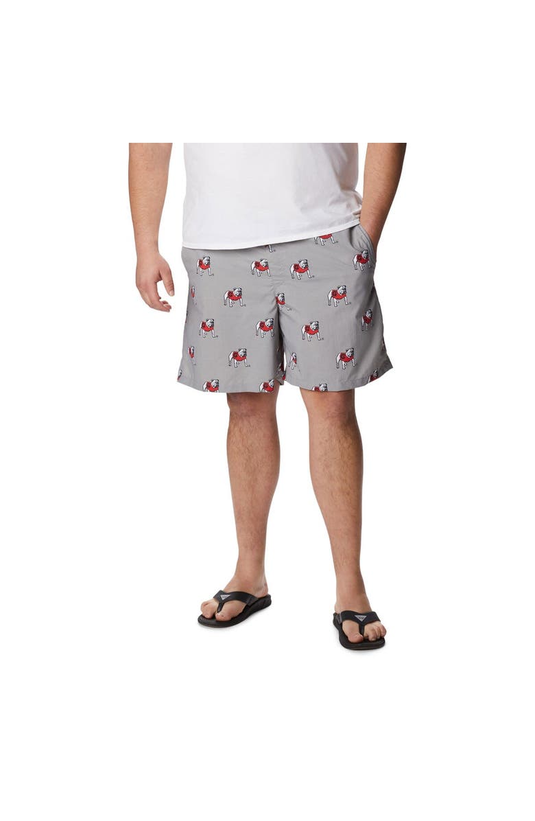 Columbia Men's Columbia Gray Georgia Bulldogs Big & Tall Backcast II Allover Print Omni-Shade Shorts, Main, color, 