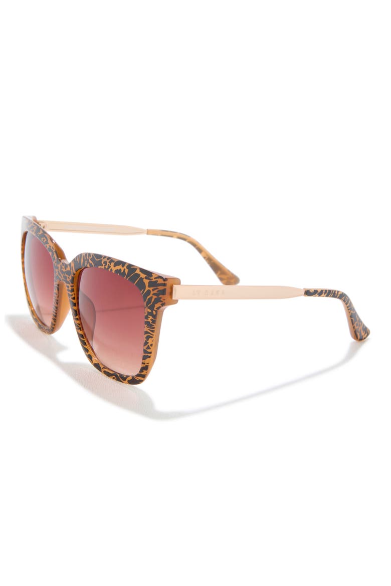 Hailey Square Sunglasses, Alternate, color, JUNGLE/ BROWN GRADIENT