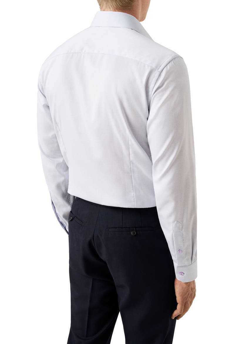 Slim Fit Textured Cotton Dress Shirt, Alternate, color, LIGHT PURPLE