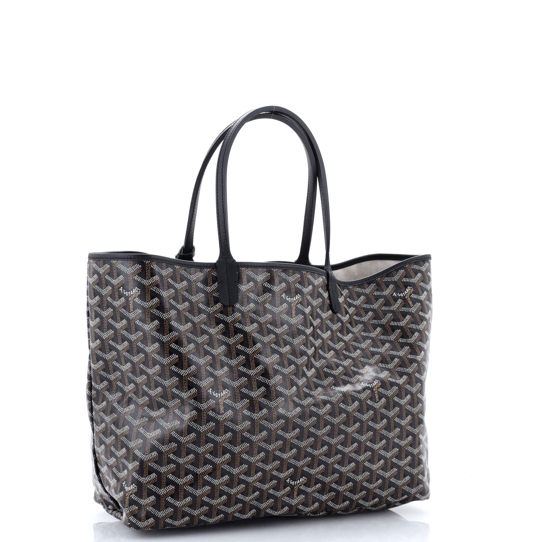 Pre-Owned Goyard Saint Louis Tote Coated Canvas PM, Alternate, color, Black