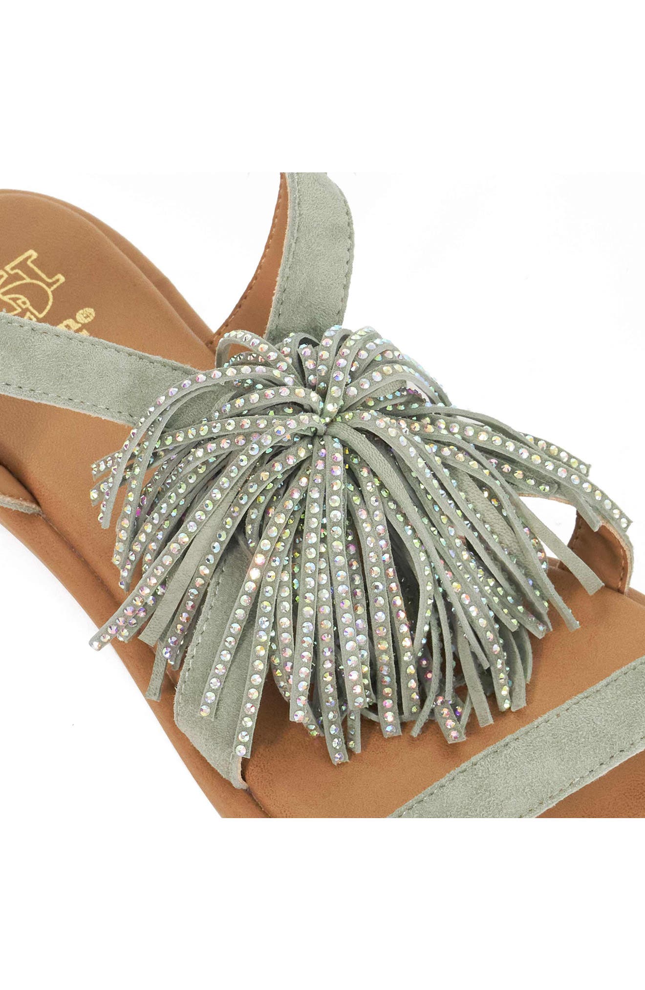 Lysia Ankle Strap Sandal, Alternate, color, SAGE SUEDE