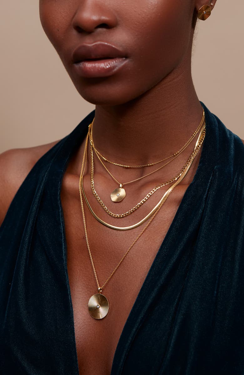 Monica Vinader DIsco Diamond Pendant Charm, Alternate, color, 18Ct Gold Vermeil On Sterling