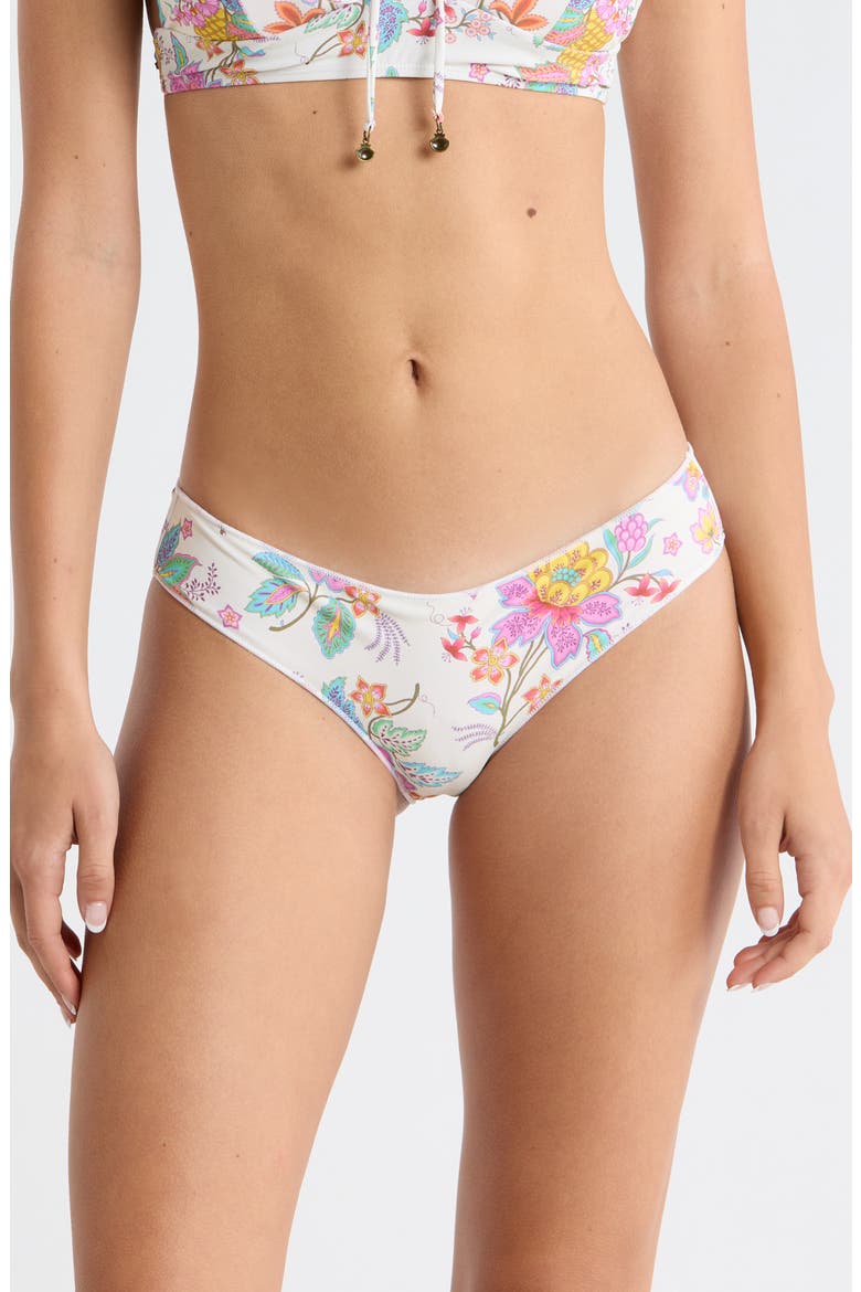 Half Moon Bay Cheeky Bikini Bottoms, Main, color, BONE