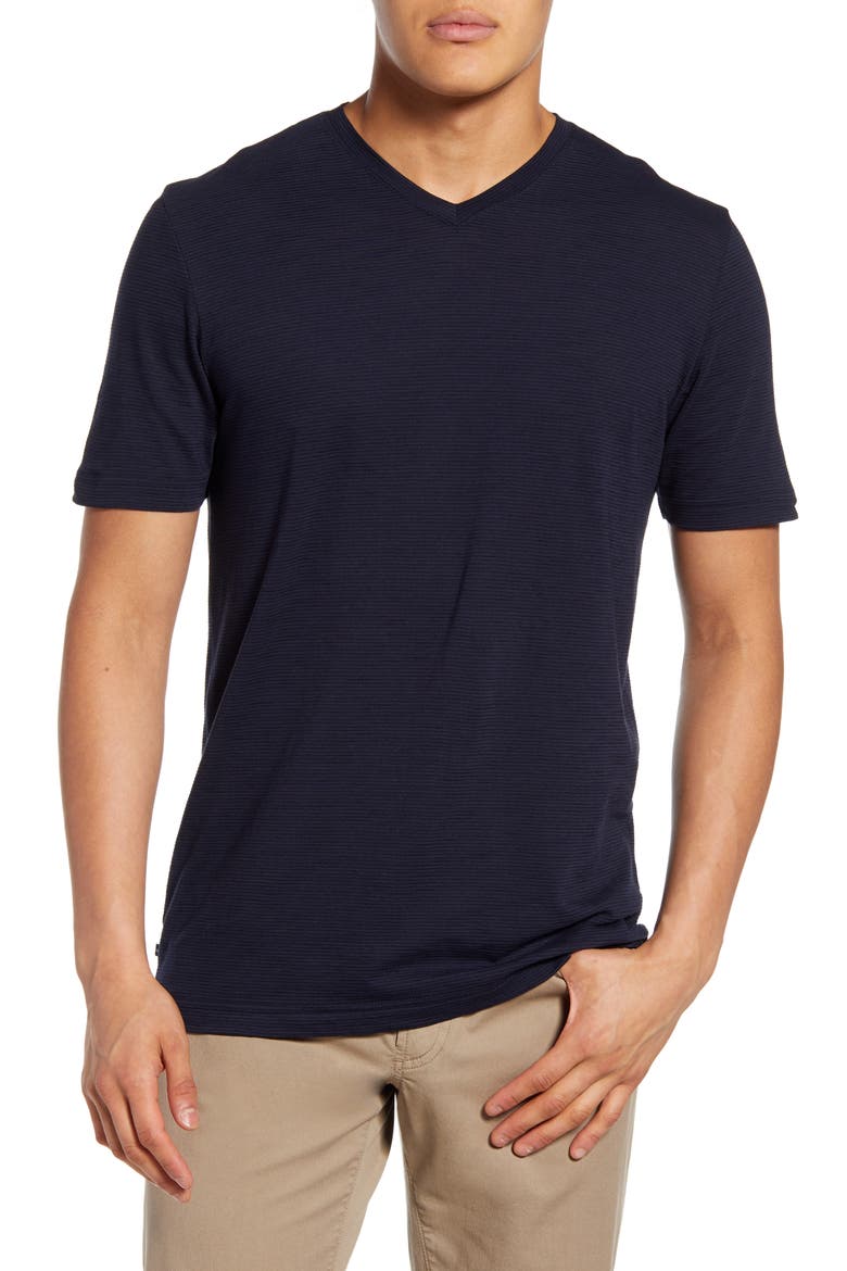 Trumbull V-Neck T-Shirt, Main, color, BLACK