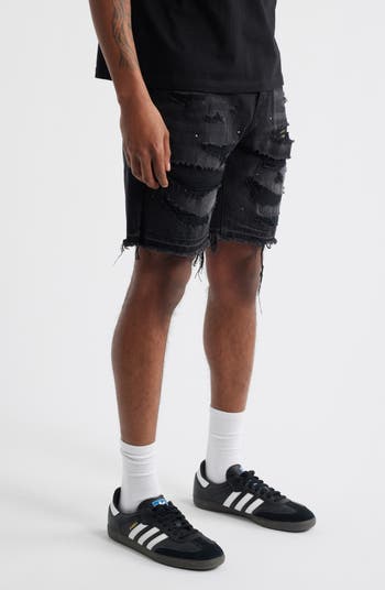 BB Outer Limit Distressed Cutoff Denim Shorts