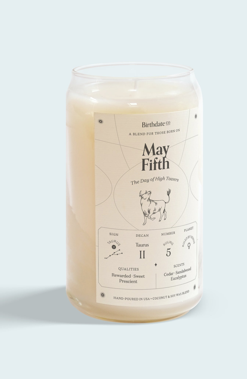 Birthdate Co. The May Birthday Candle In May 5th