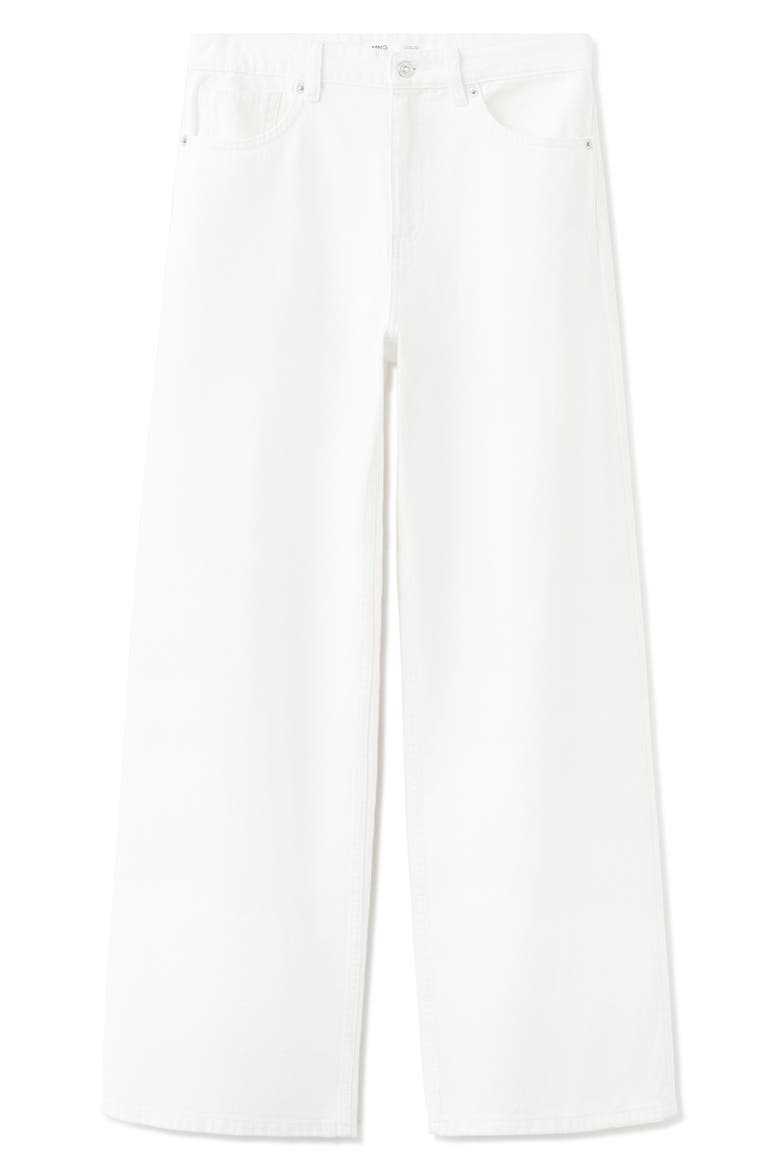Low Rise Wide Leg Jeans, Main, color, WHITE