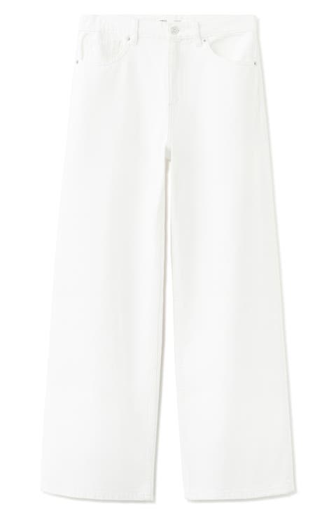Low Rise Wide Leg Jeans