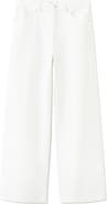 MANGO Low Rise Wide Leg Jeans