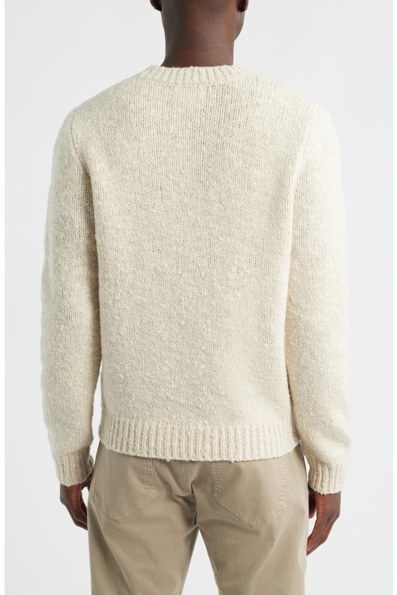 Italian Merino Wool Blend Crewneck Sweater, Alternate, color, IVORY EGGNOG