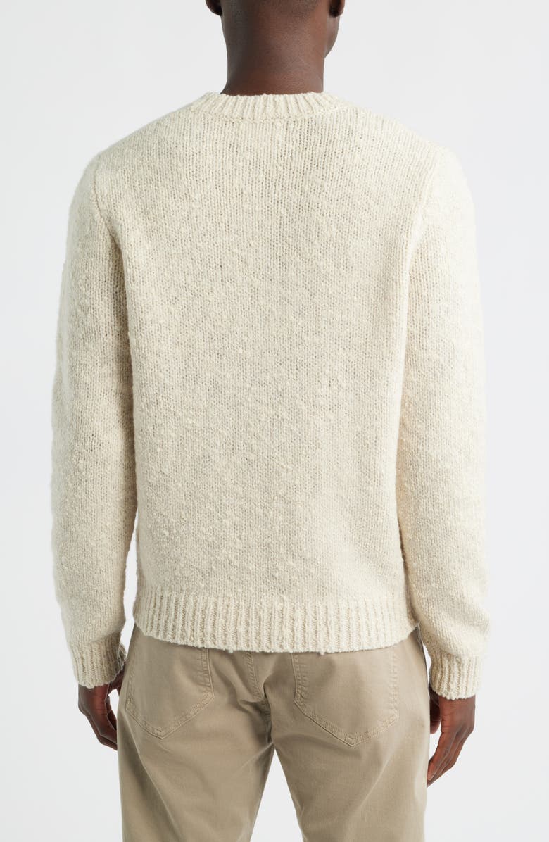 Nordstrom Italian Merino Wool Blend Crewneck Sweater, Alternate, color, Ivory Eggnog