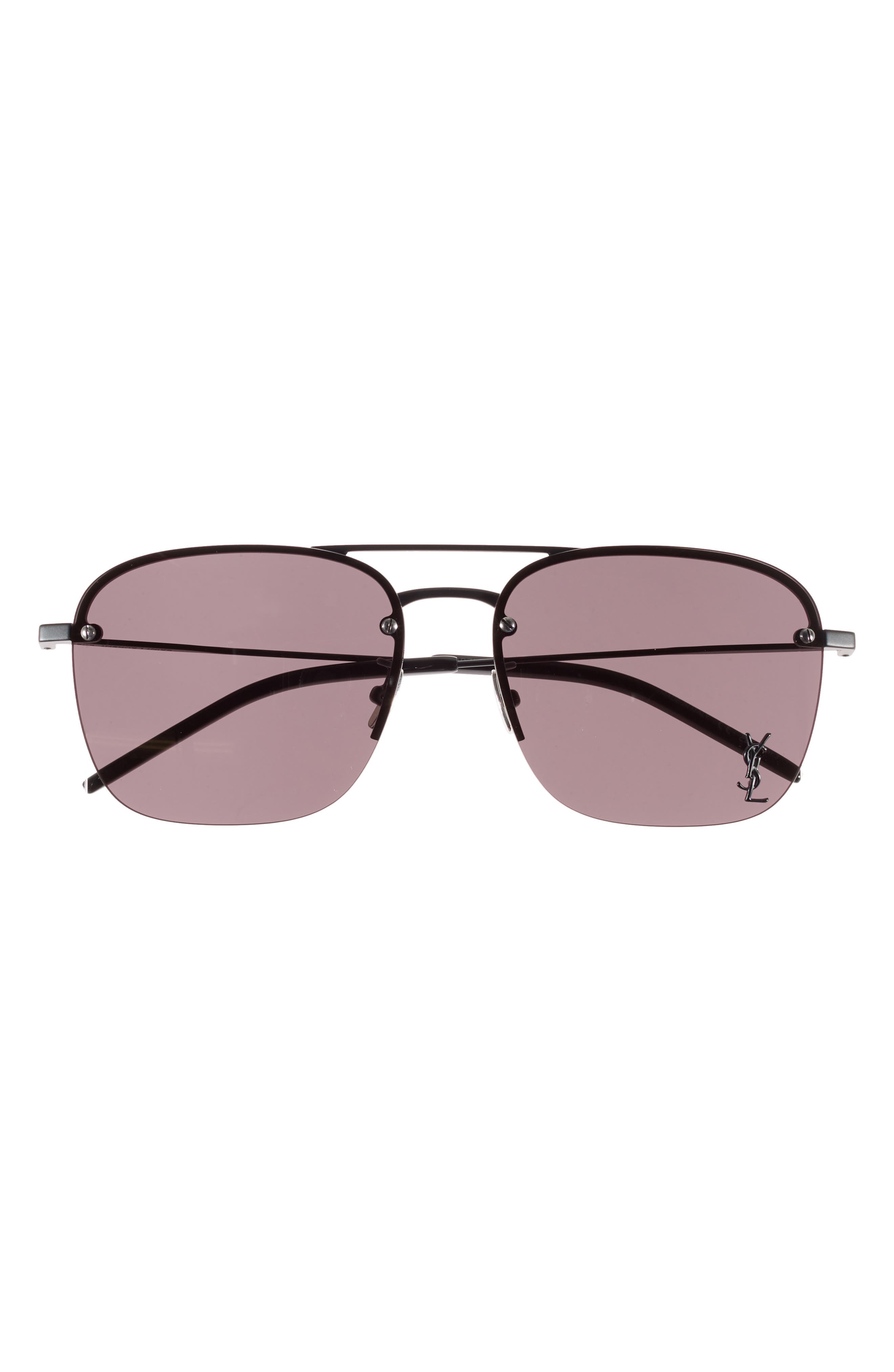 Saint Laurent 57mm Aviator Sunglasses