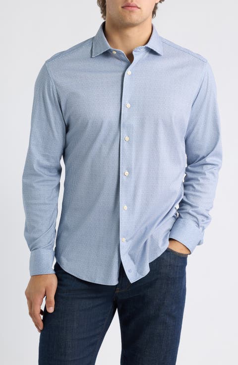 Check Knit Sport Shirt