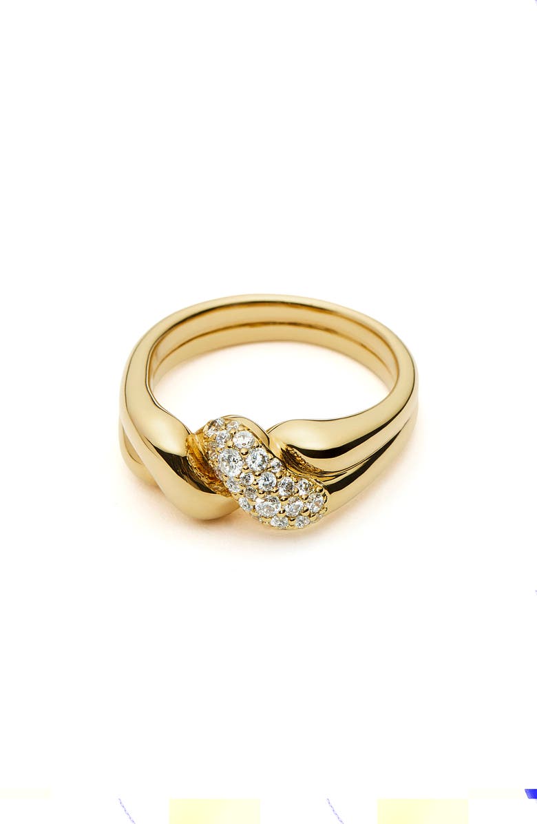 Missoma Molten Snow Double Statement Ring, Alternate, color, Gold