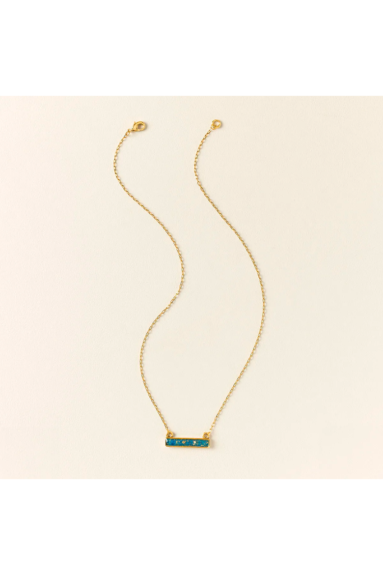 Flecks of Gold Birthstone Necklace, Alternate, color, April - White Topaz