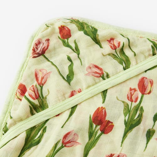 Milkbarn Hooded Swaddle In Pink